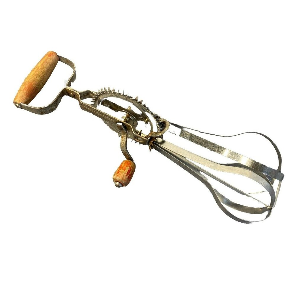 Vintage # 100 Favorite Mille Lacs Lake Spinner Manual Egg Beater Mixer Stainless